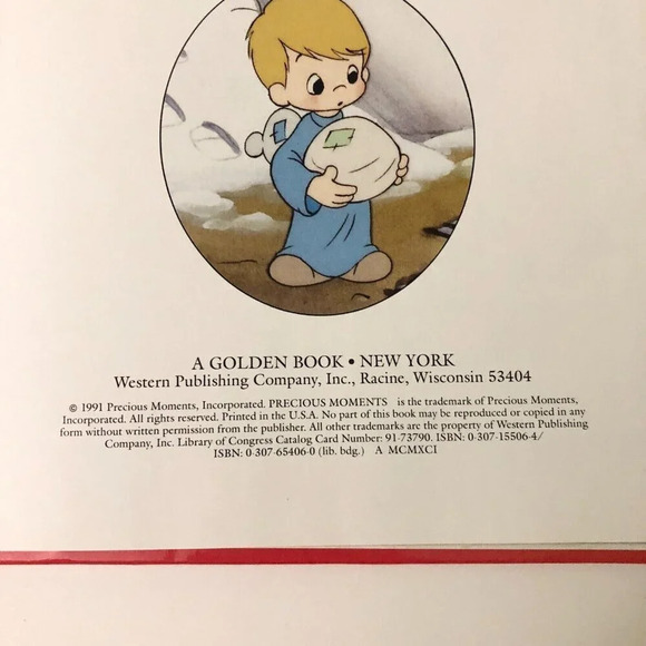 1991 Precious Moments Timmy’s Gift A Christmas Story by Samuel J Butcher Book - Picture 8 of 16